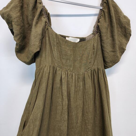 Elegant Olive Green Maxi Dress - Picture 5 of 12